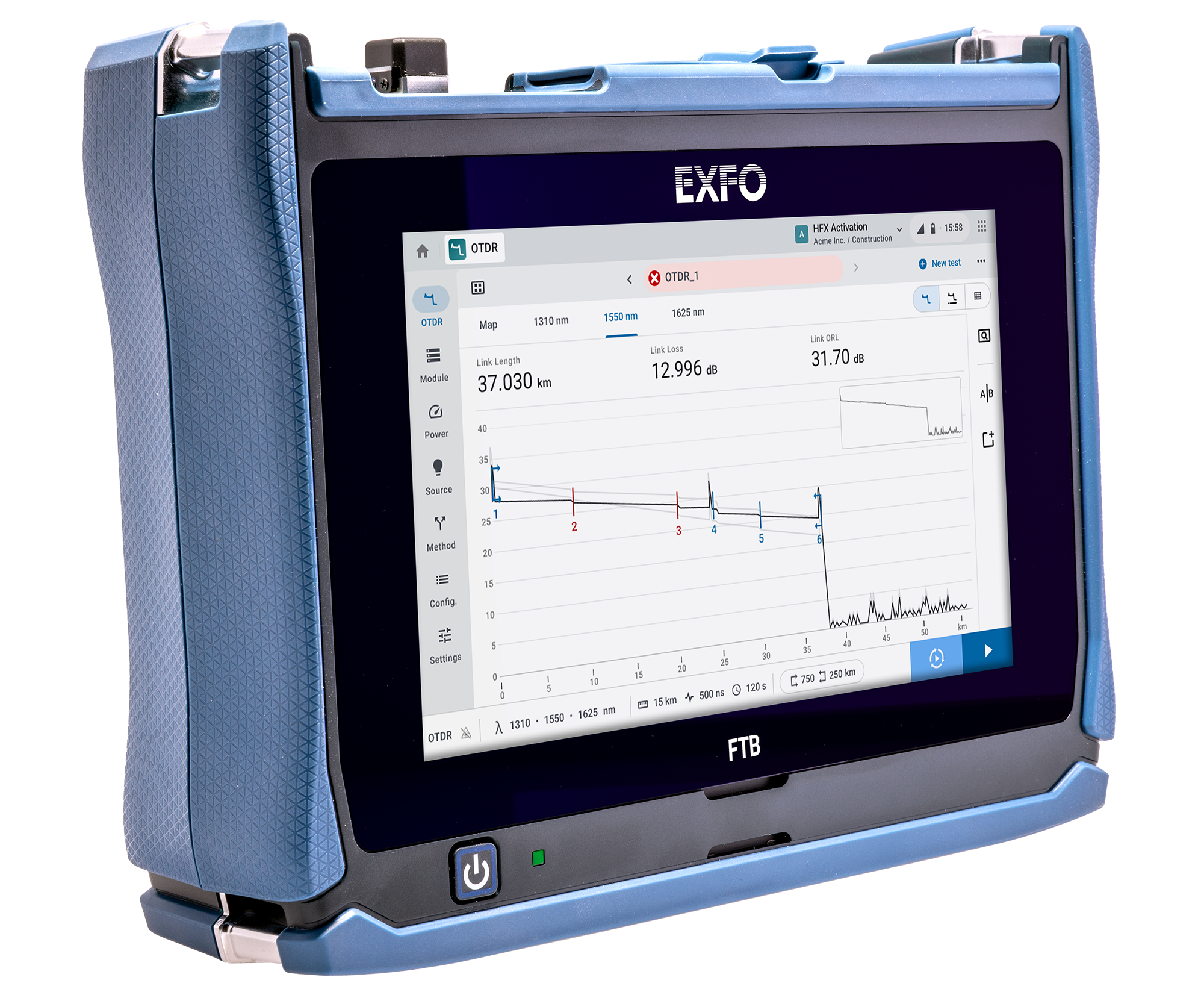 FTB Lite 750C - connected metro/longhaul OTDR
